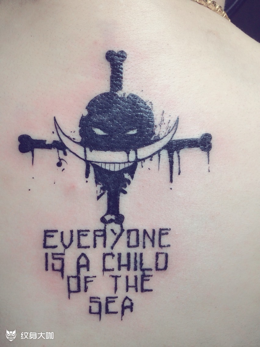 one piece_纹身图案手稿图片_gary的纹身作品集