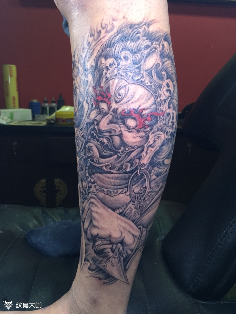 新传统 大黑天_纹身图案手稿图片_墨者-尧的纹身作品集