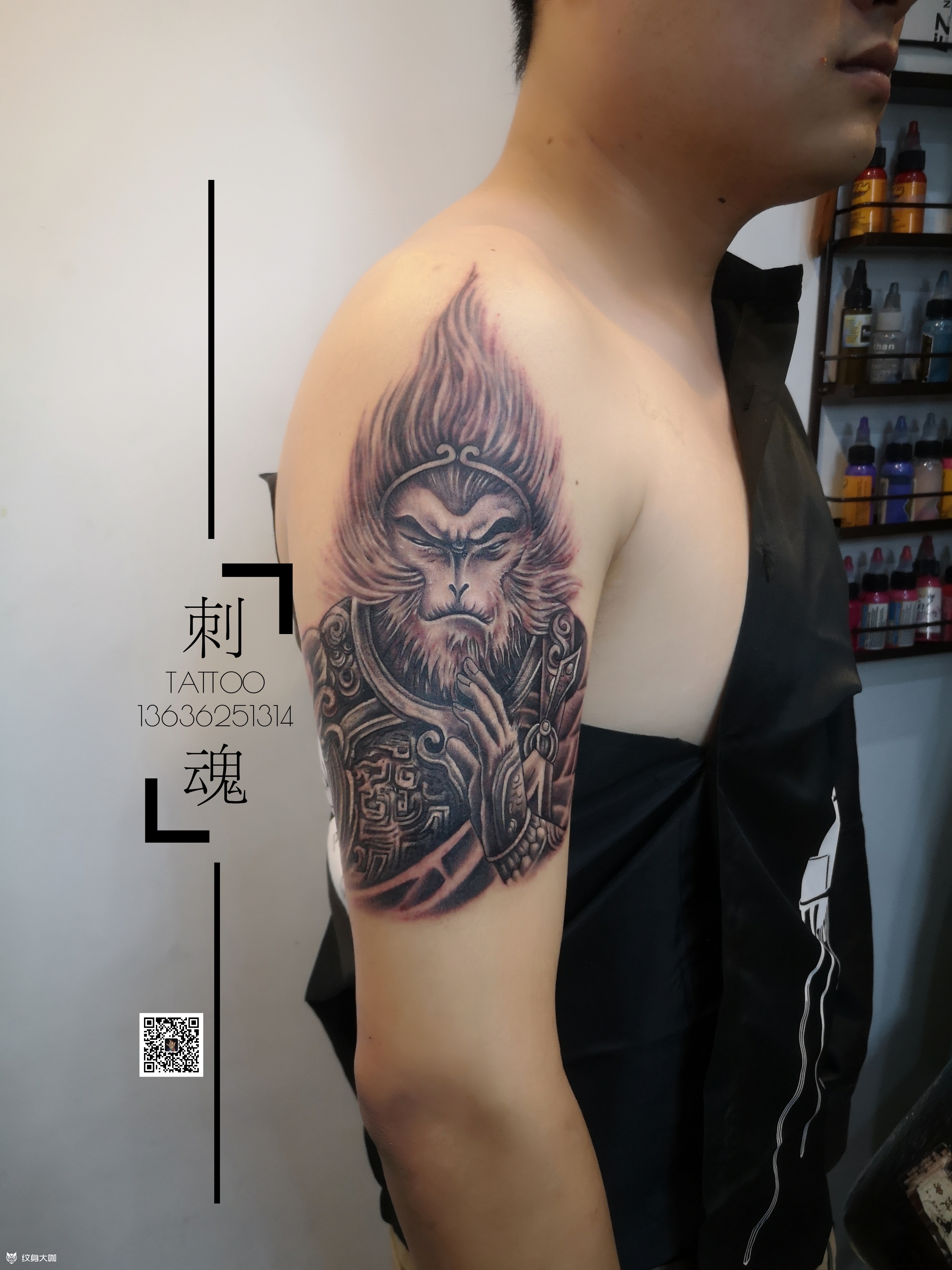 斗战胜佛_纹身图案手稿图片_谭昌武的纹身作品集