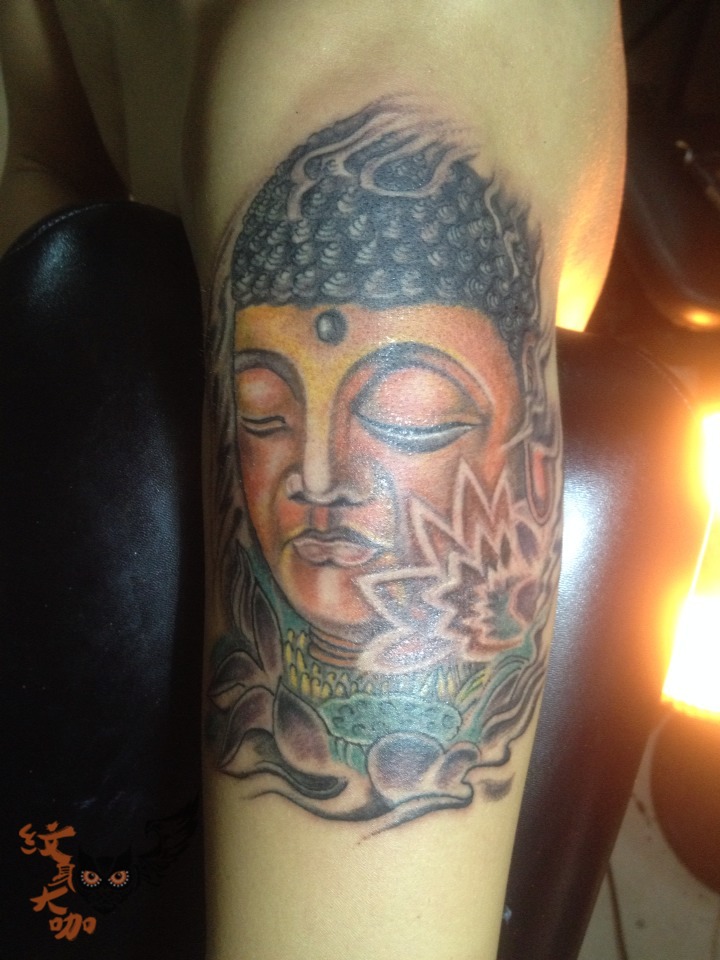 佛头_纹身图案手稿图片_韩震的纹身作品集