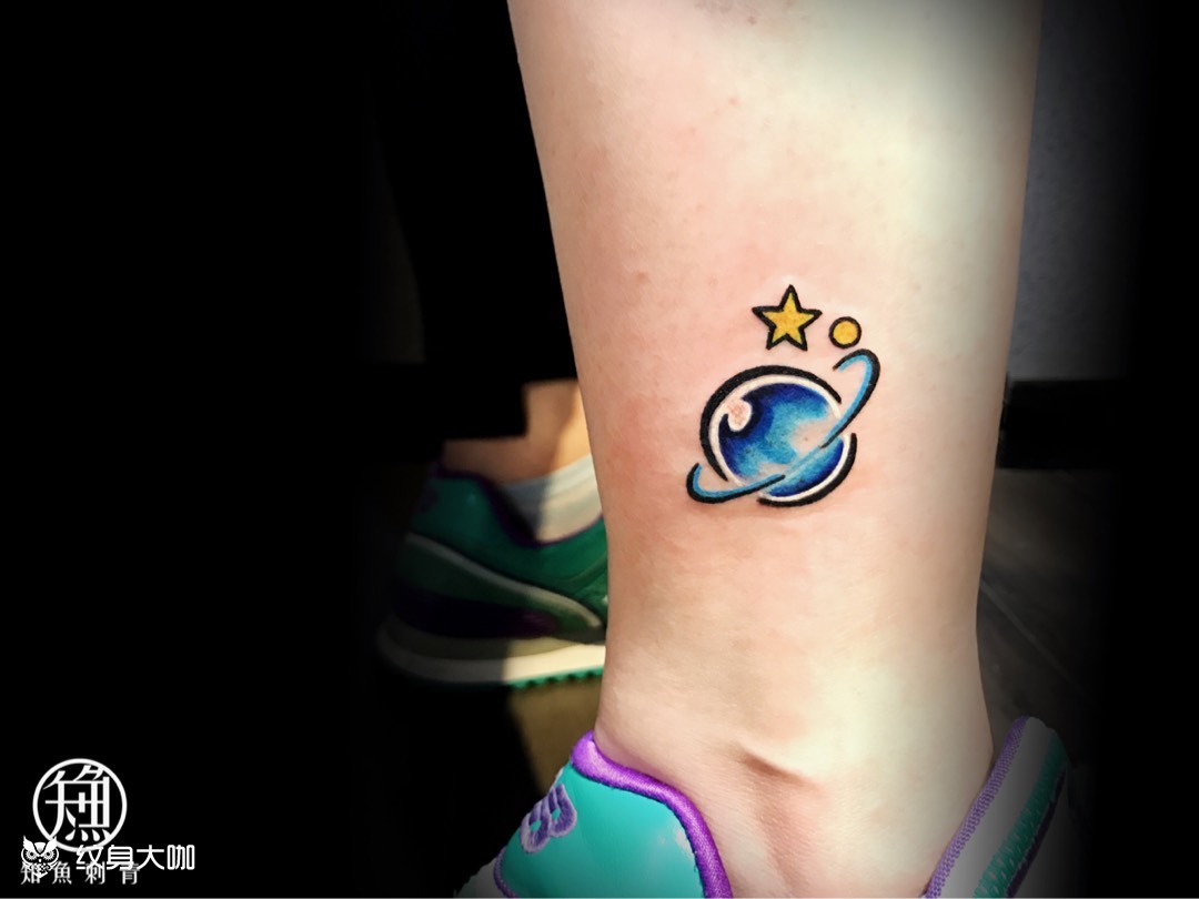 星球_纹身图案手稿图片_大牙的纹身作品集