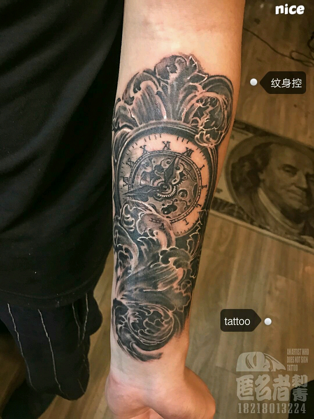 巴洛克雕花_纹身图案手稿图片_广州匿名者 -李根的纹身作品集