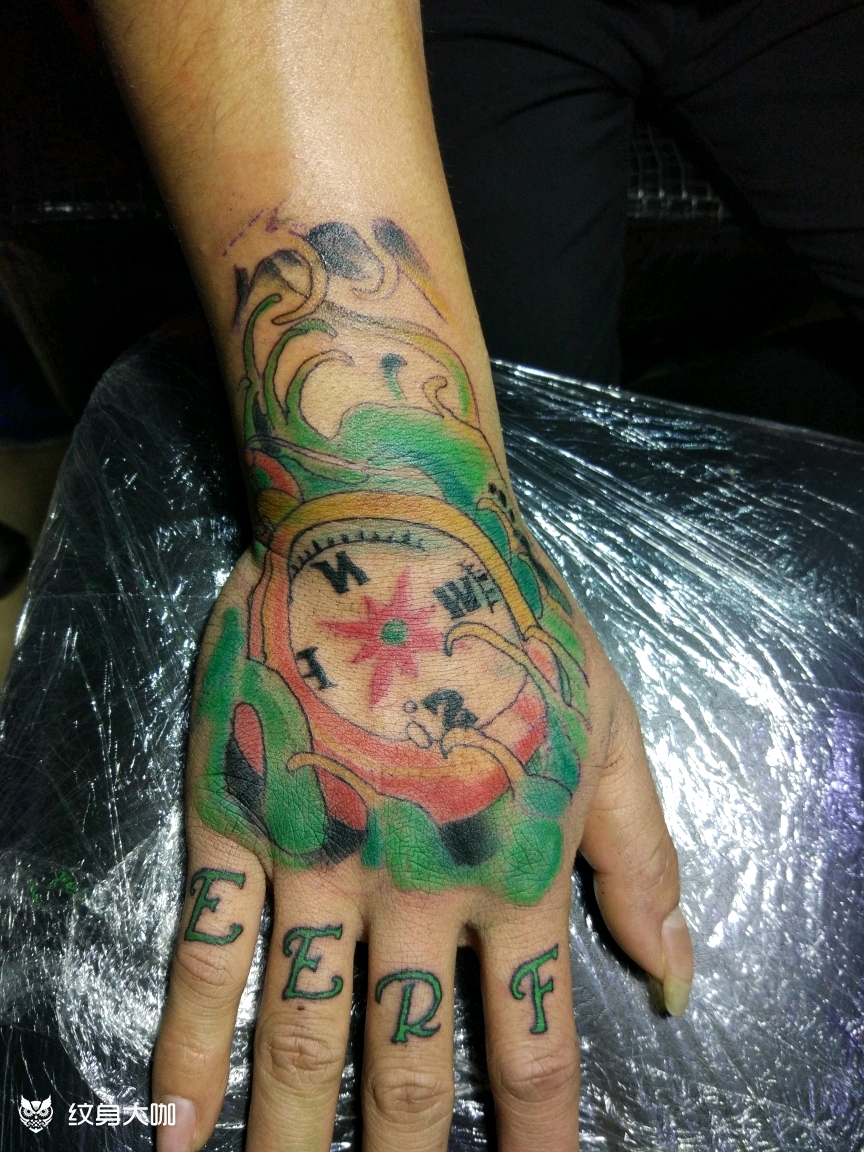 手背纹身_纹身图案手稿图片_林泽慧的纹身作品集