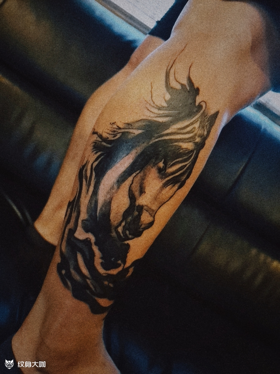 马到成功_纹身图案手稿图片_小若的纹身作品集