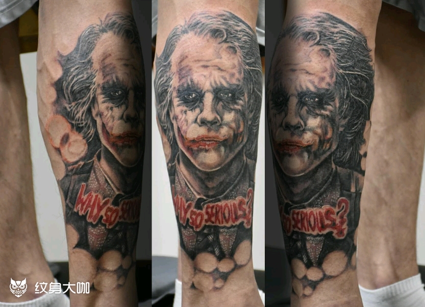 纹身作品《小丑》why so serious?5月16日 1点old liu