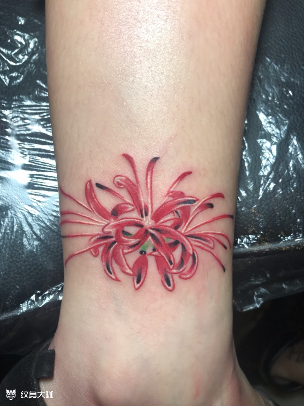 彼岸花_纹身图案手稿图片_易治成的纹身作品集