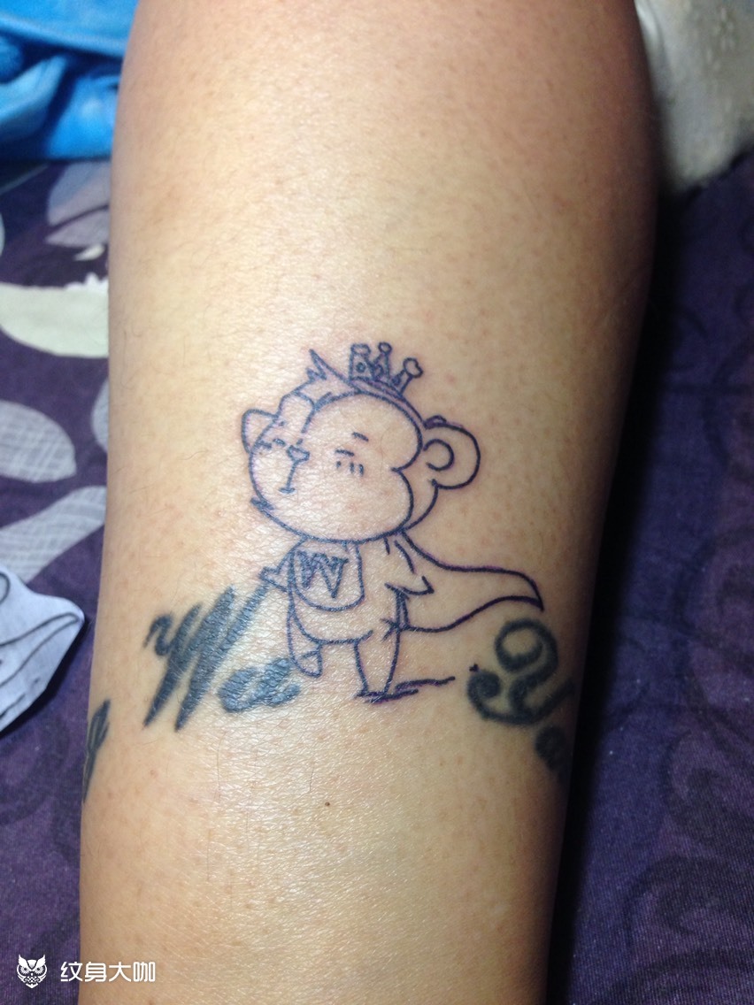 猴_纹身图案手稿图片_强的纹身作品集