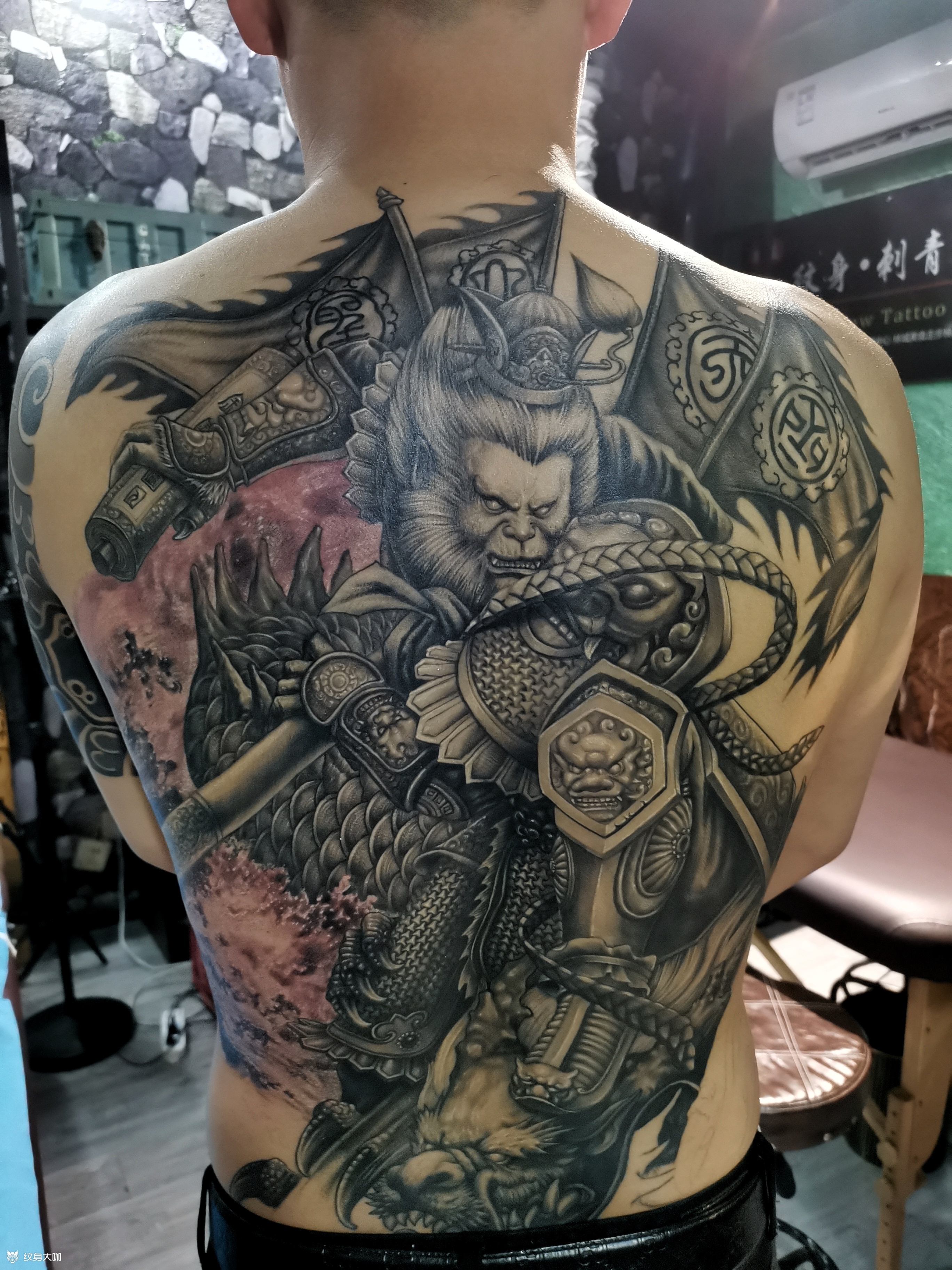 齐天大圣孙悟空_纹身图案手稿图片_炑野的纹身作品集