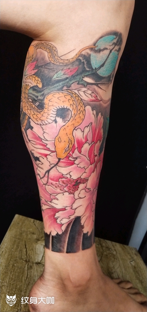 蛇_纹身图案手稿图片_汤龙的纹身作品集