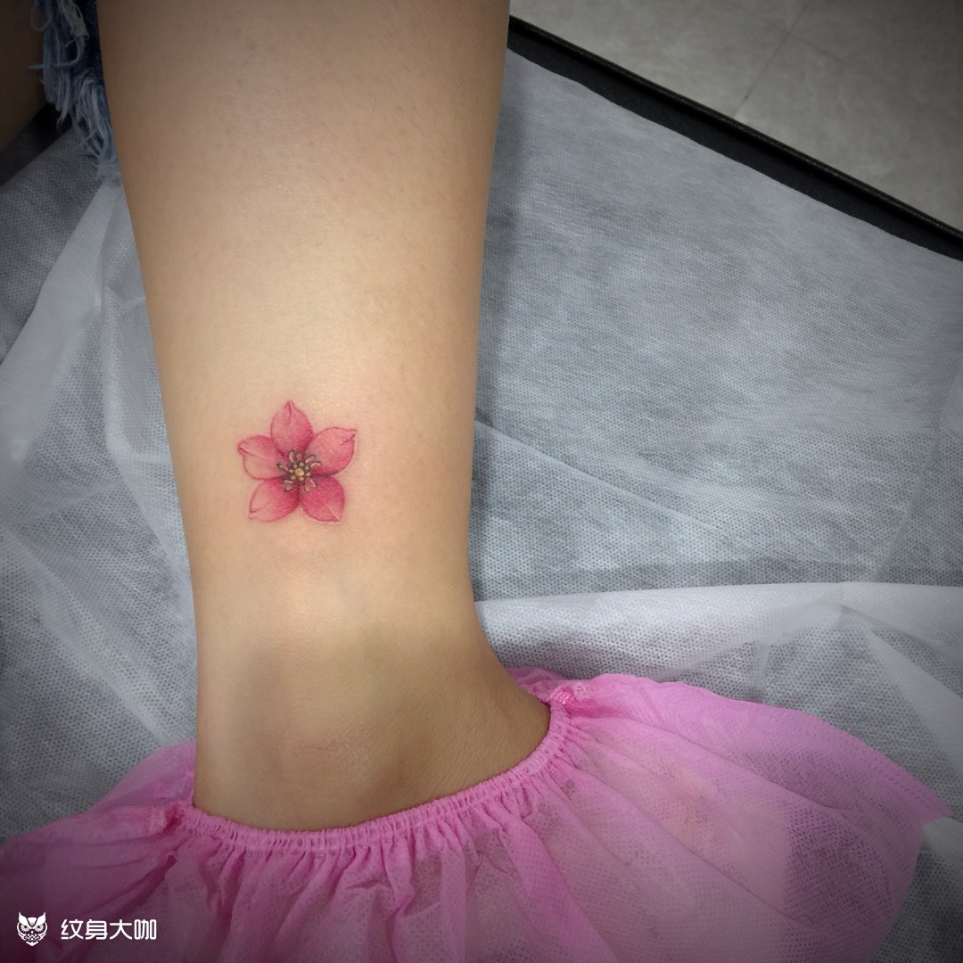 桃花纹身_纹身图案手稿图片_c·y媛宝的纹身作品集