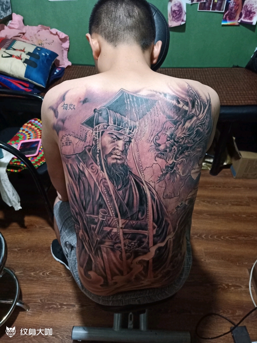 秦始皇_纹身图案手稿图片_神木荆客堂纹身的纹身作品集