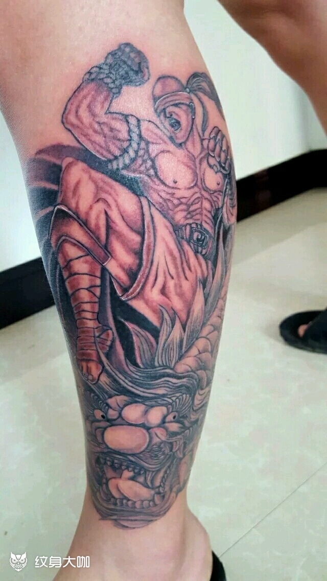 盲僧·至高之拳_纹身图案手稿图片_鲍加俊的纹身作品集