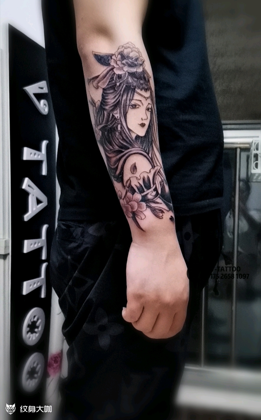 艺伎_纹身图案手稿图片_vivi的纹身作品集