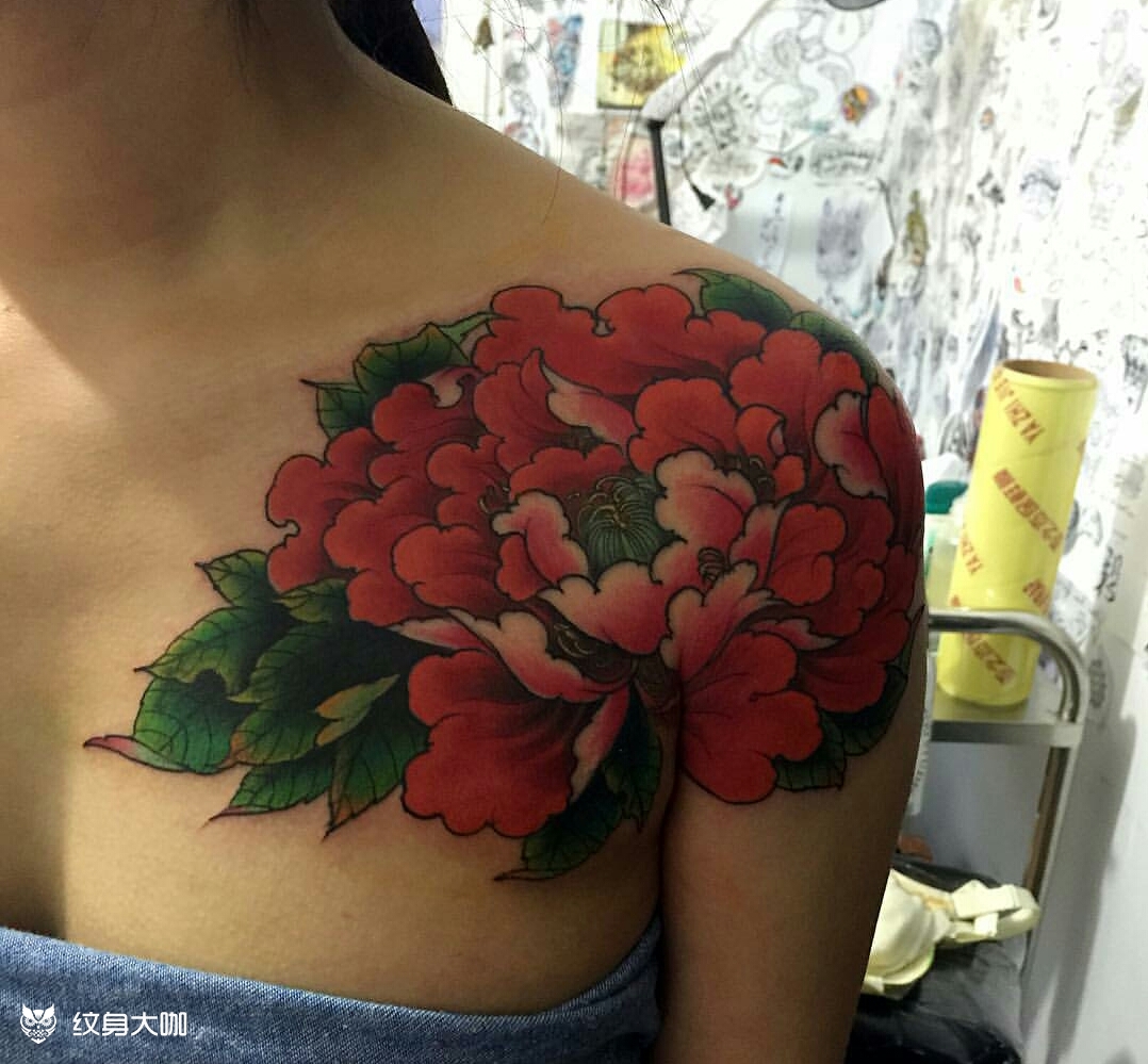 花开富贵_纹身图案手稿图片_张春的纹身作品集