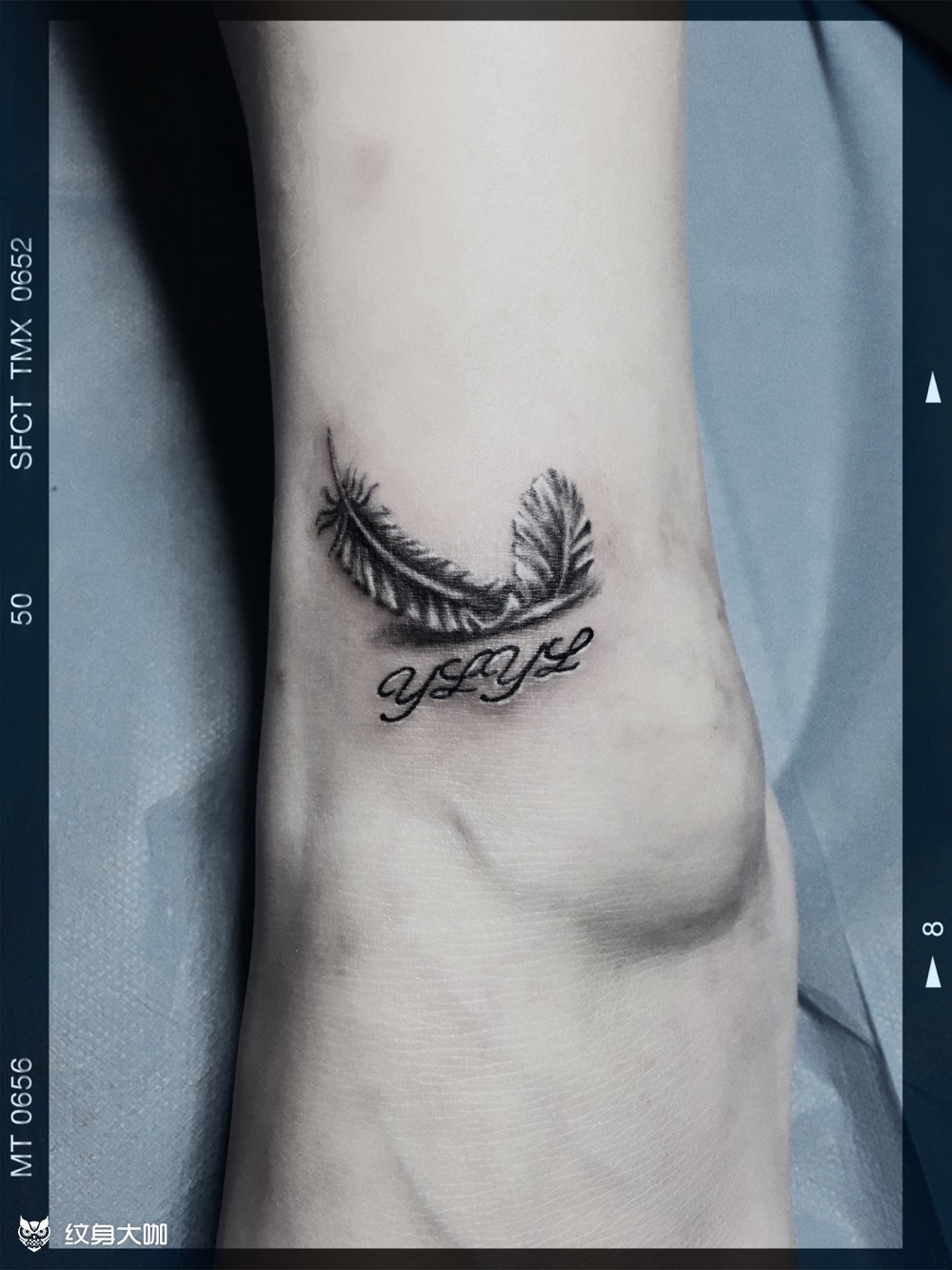 遮盖伤疤,小羽毛_纹身图案手稿图片_攀攀的纹身作品集