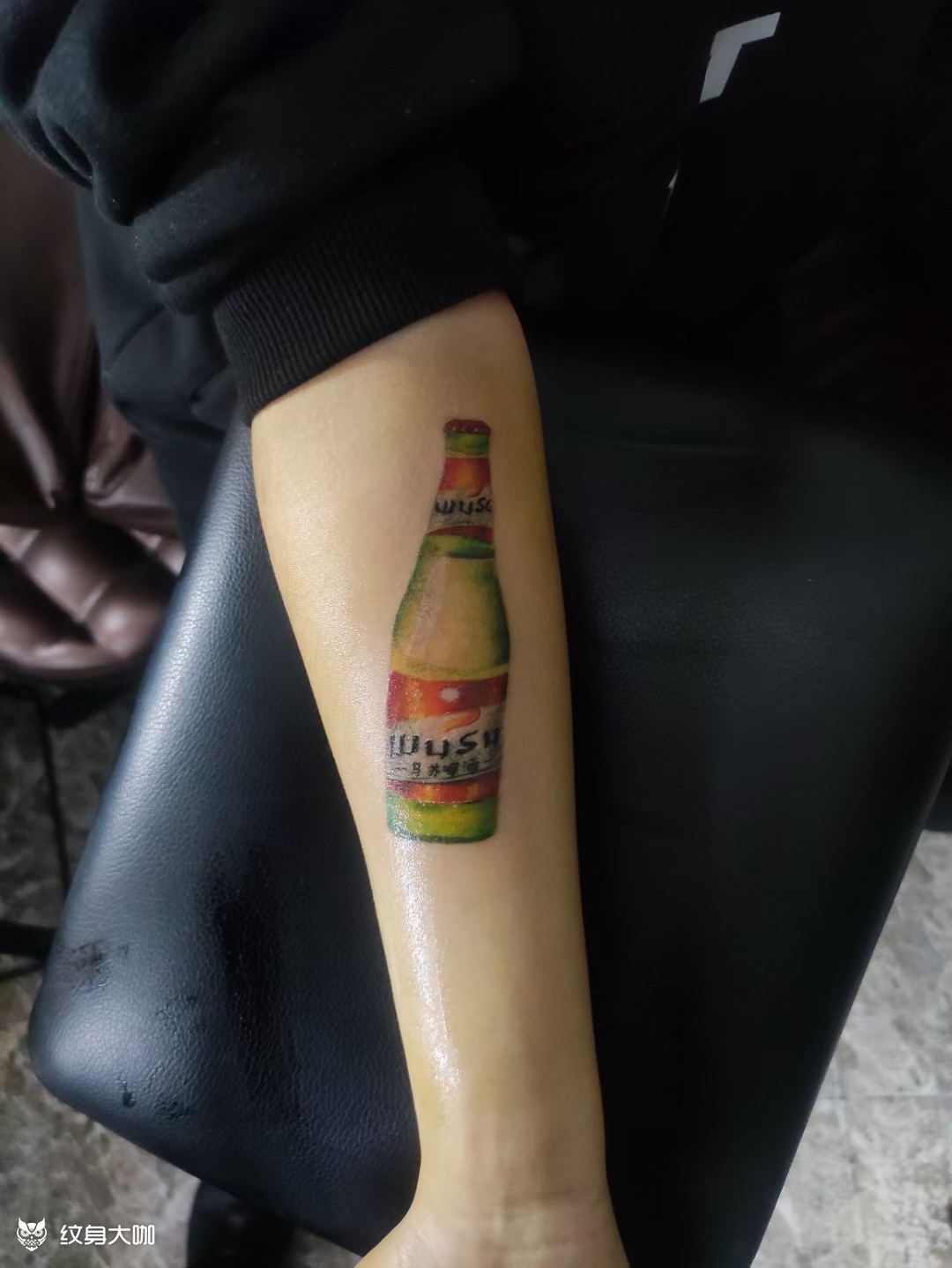 乌苏啤酒_纹身图案手稿图片_家辉的纹身作品集