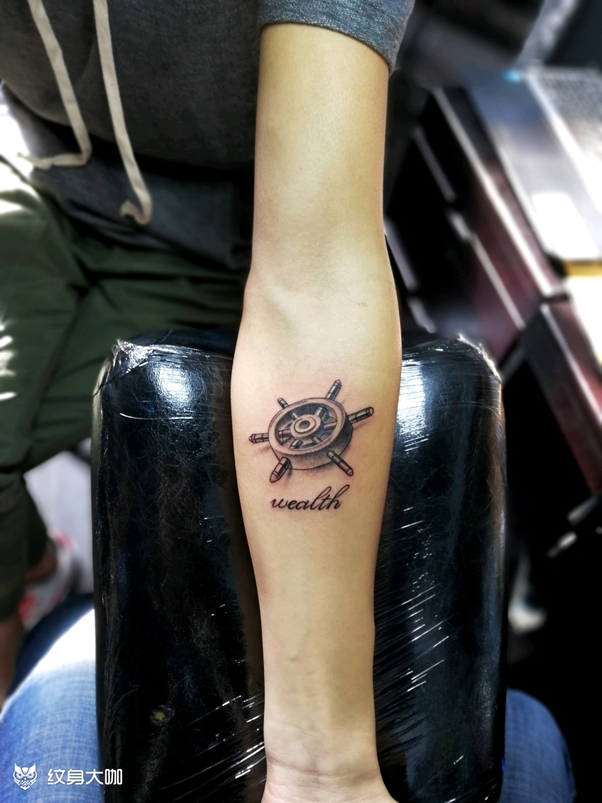 原创船舵_纹身图案手稿图片_赤焰阁的纹身作品集