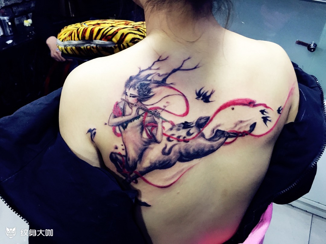 九色鹿_纹身图案手稿图片_龙啸堂的纹身作品集