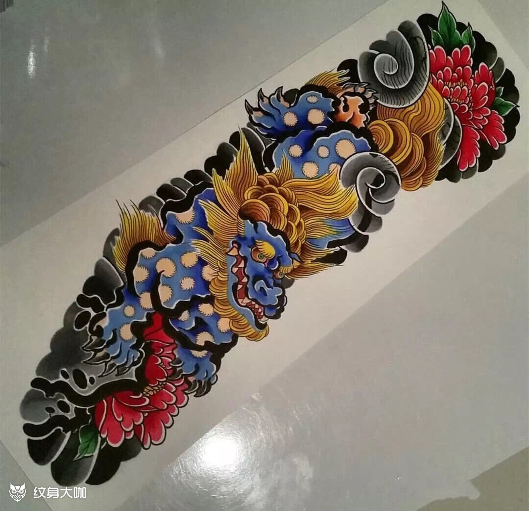 日式大花臂手稿