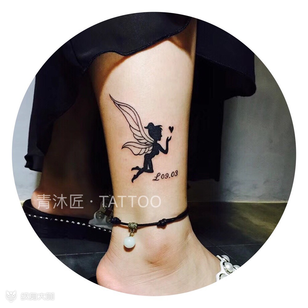 脚踝 小精灵0269♀15_纹身图案手稿图片_魏莉的纹身作品集