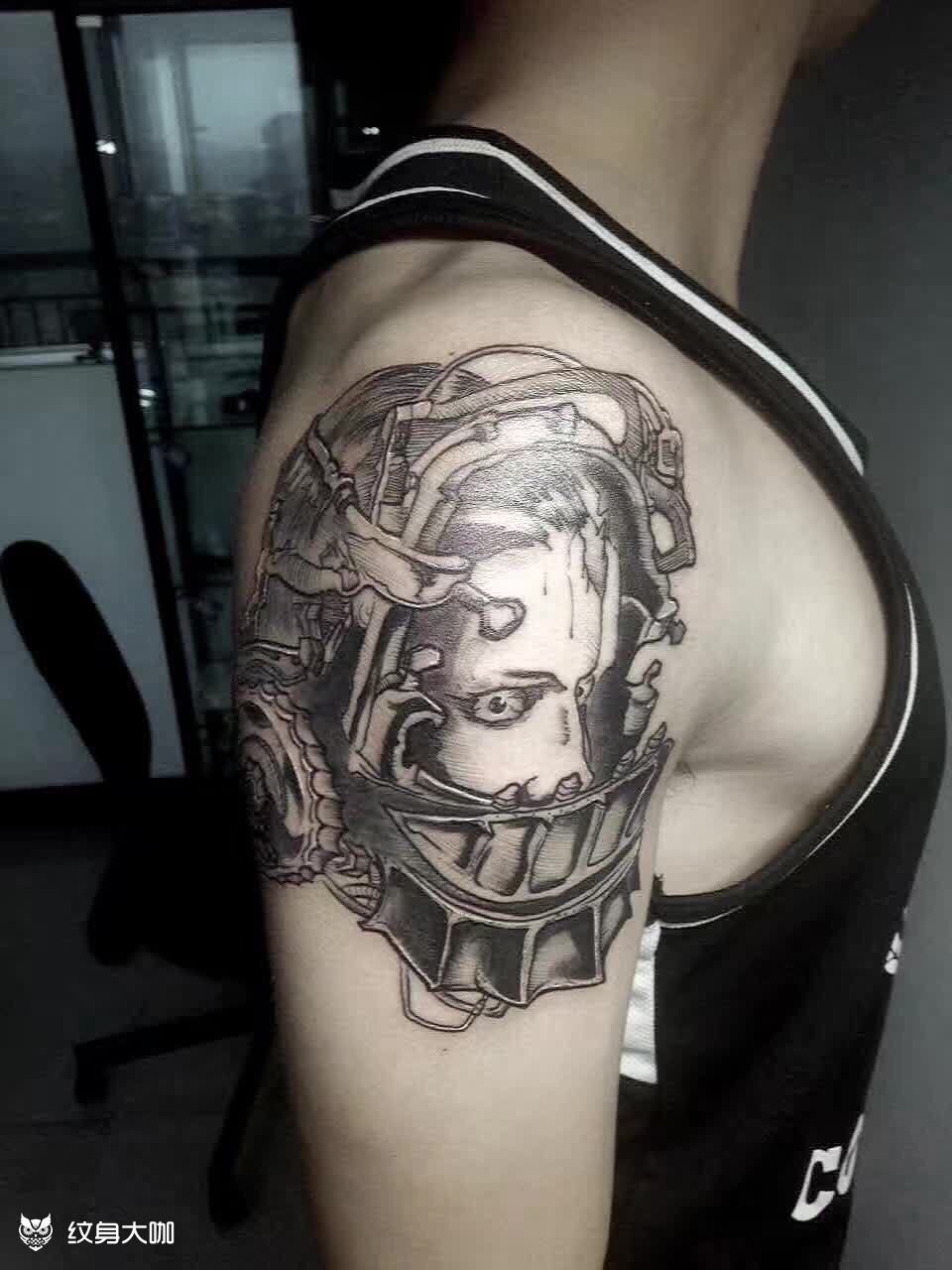 电锯惊魂_纹身图案手稿图片_博洋的纹身作品集