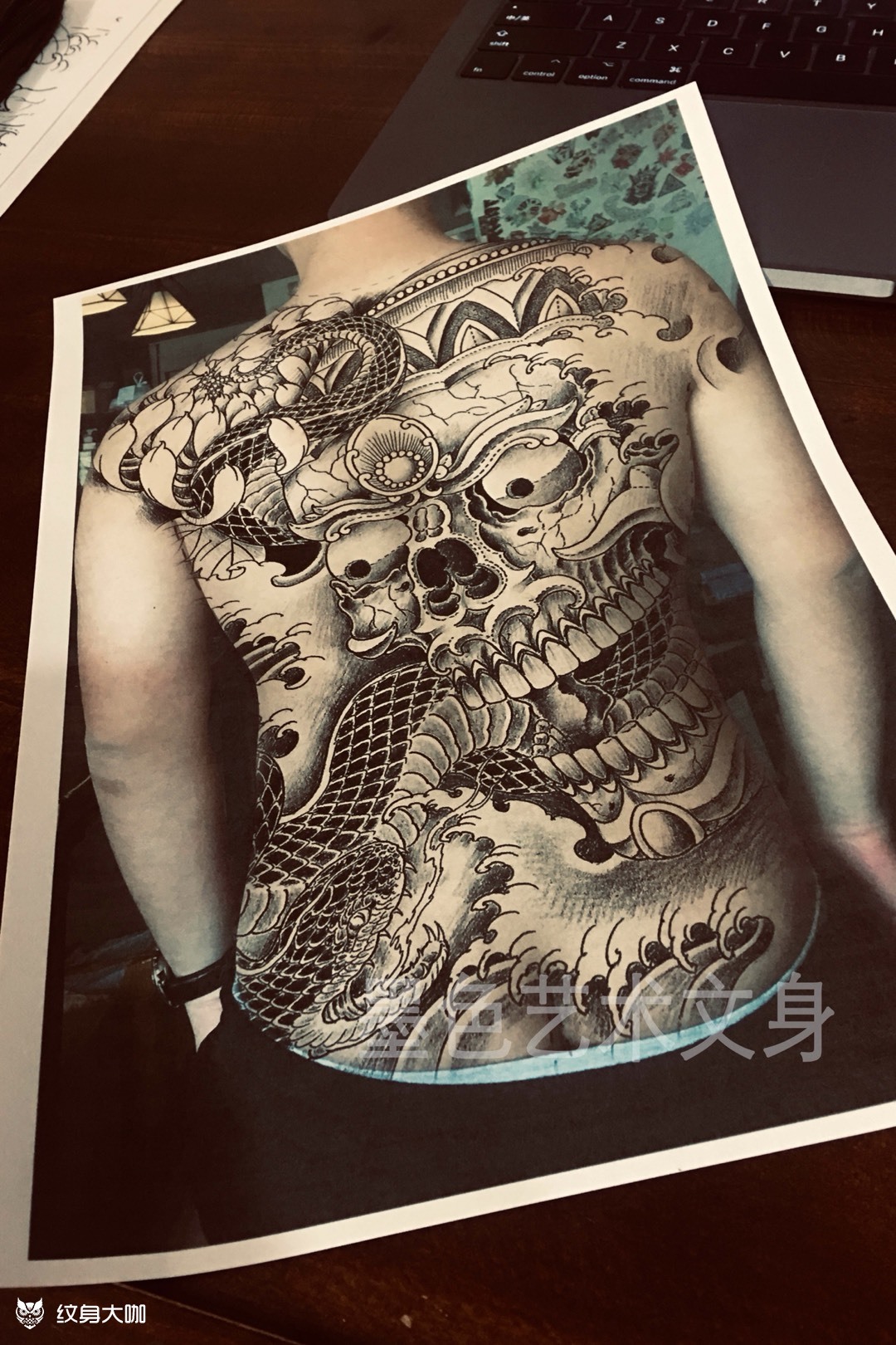 嘎巴拉_纹身图案手稿图片_余洪强的纹身作品集