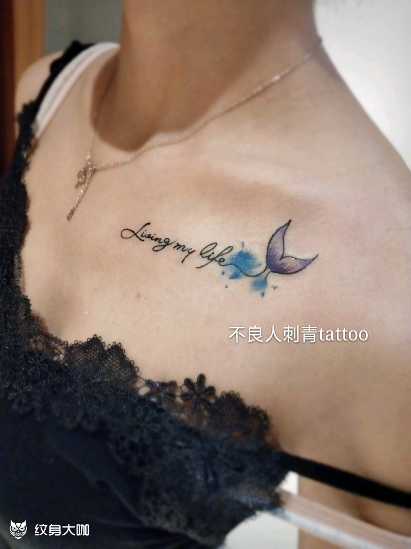锁骨_纹身图案手稿图片_ll的纹身作品集