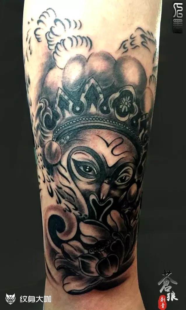 大师兄_纹身图案手稿图片_凡彪的纹身作品集