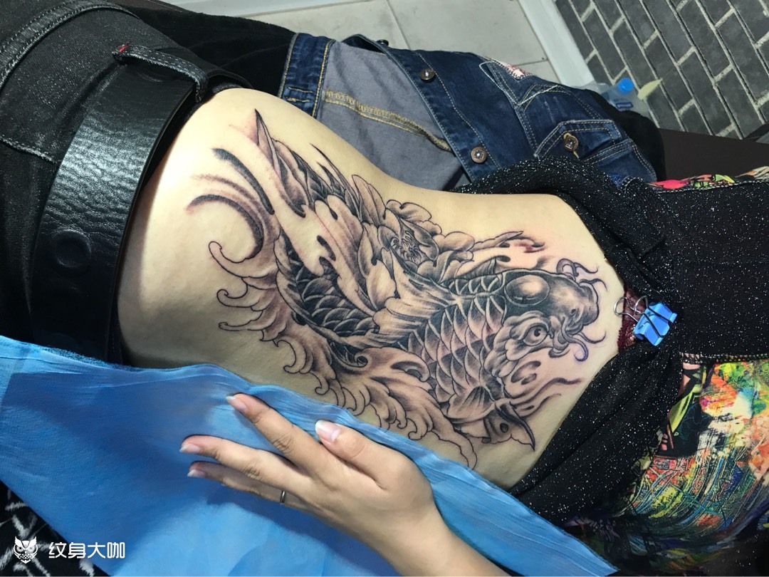 鱼_纹身图案手稿图片_针鬼掌门人的纹身作品集