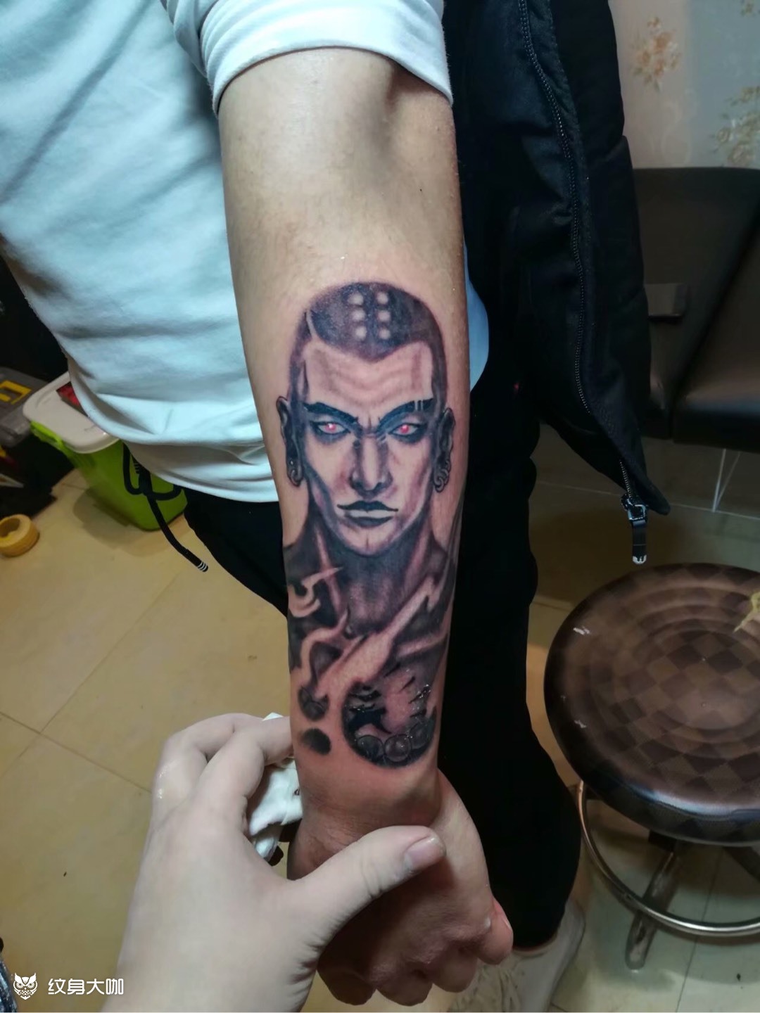 达摩_纹身图案手稿图片_l的纹身作品集