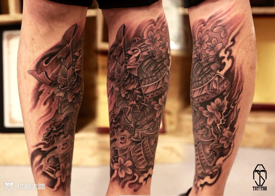 甲武士_纹身图案手稿图片_水木堂客服的纹身作品集