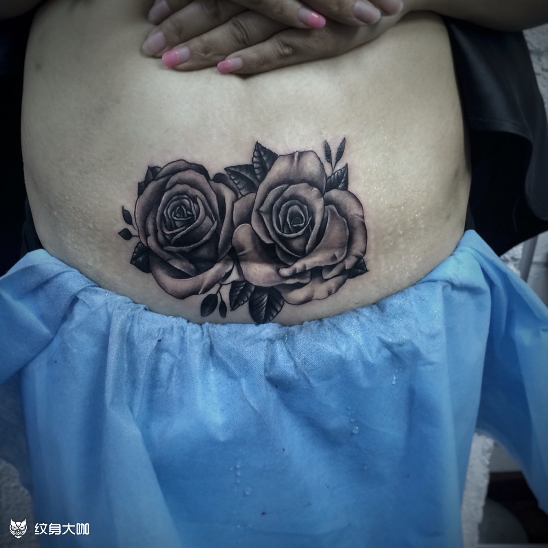 一个遮盖 剖腹产_纹身图案手稿图片_隐于野-小智的纹身作品集