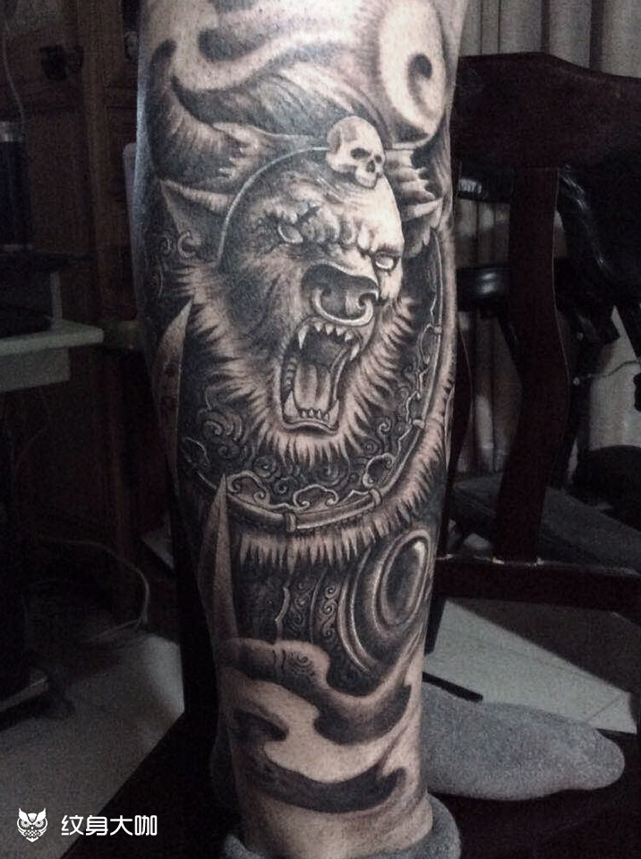 老牛_纹身图案手稿图片_老牛的纹身作品集