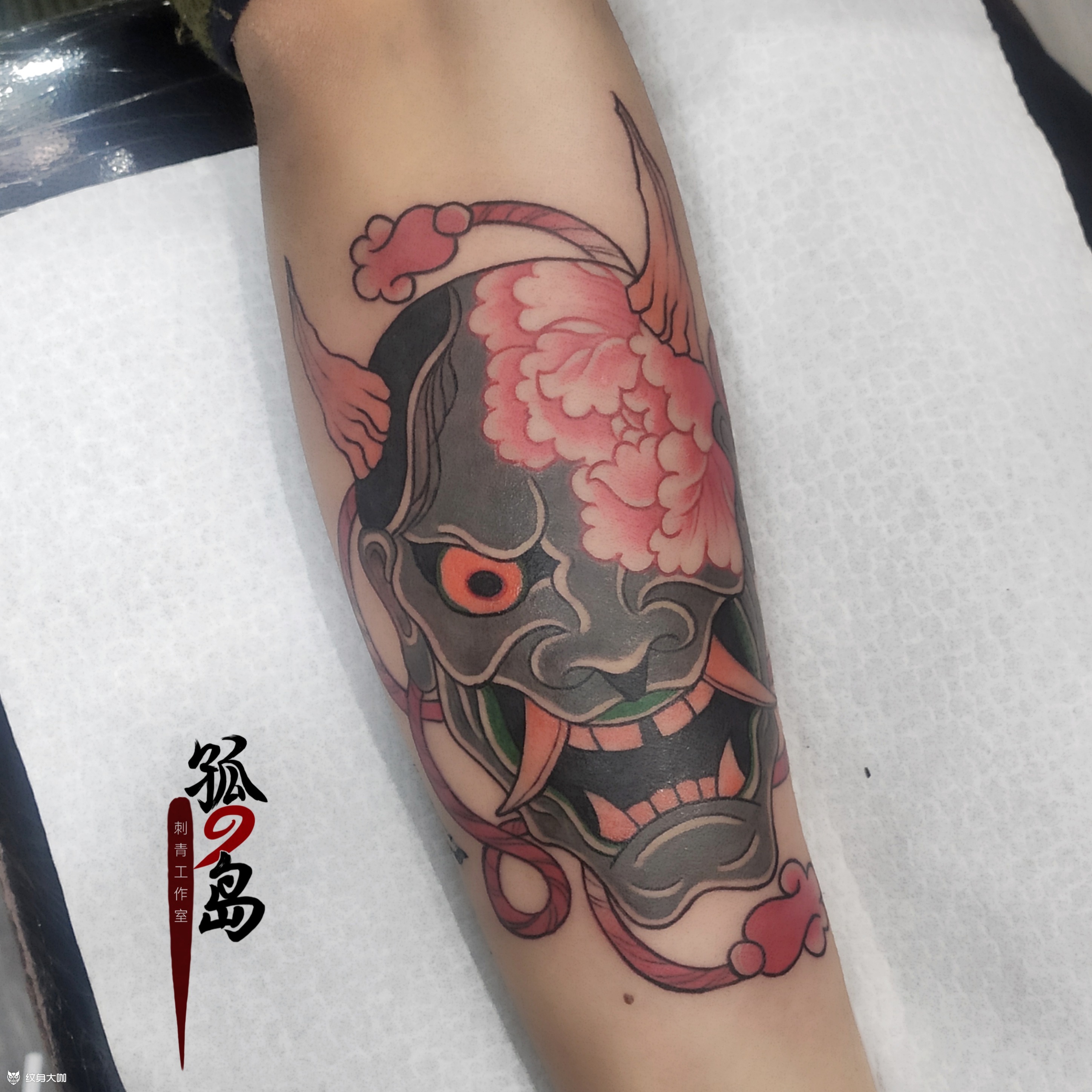 日式传统般若 |_纹身图案手稿图片_蔡旺兵的纹身作品集