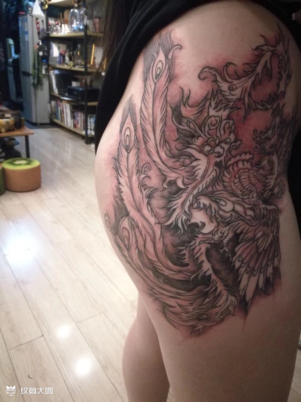 凤凰_纹身图案手稿图片_小黑的纹身作品集