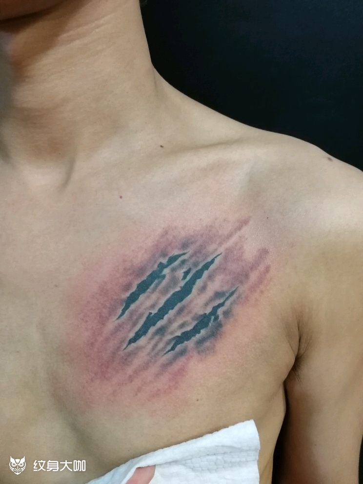 抓痕_纹身图案手稿图片_鹏的纹身作品集
