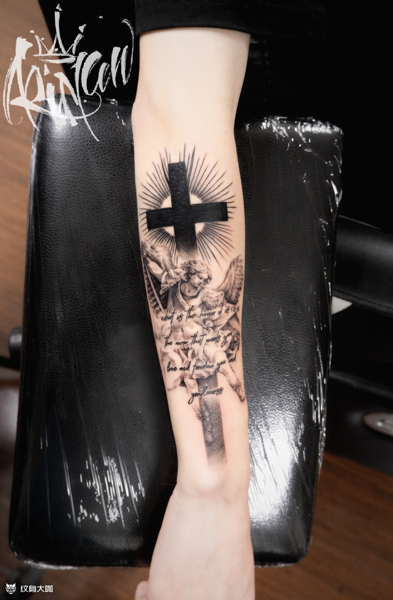 michael天使_纹身图案手稿图片_tat—如彦的纹身作品集