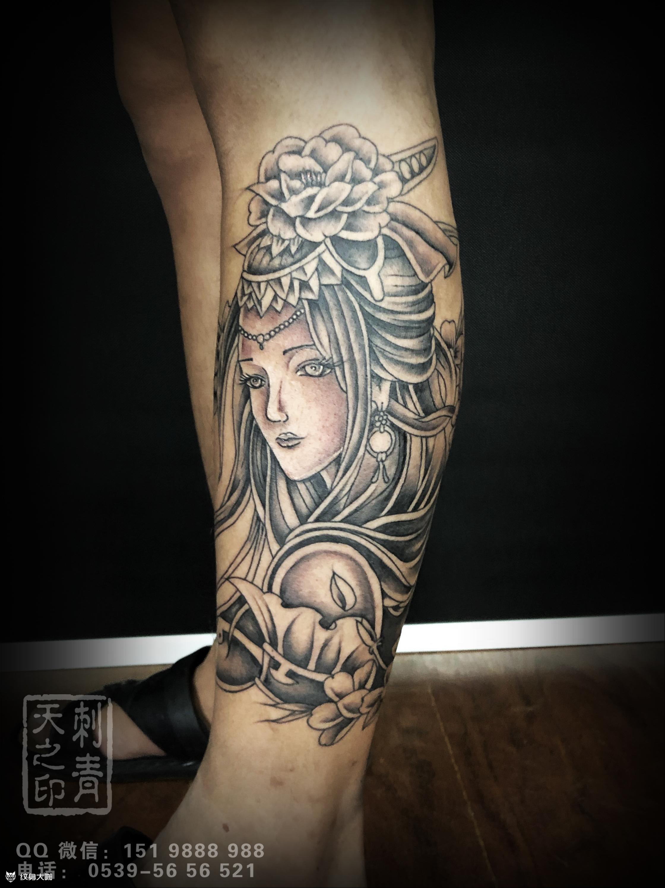 艺伎_纹身图案手稿图片_徐康的纹身作品集