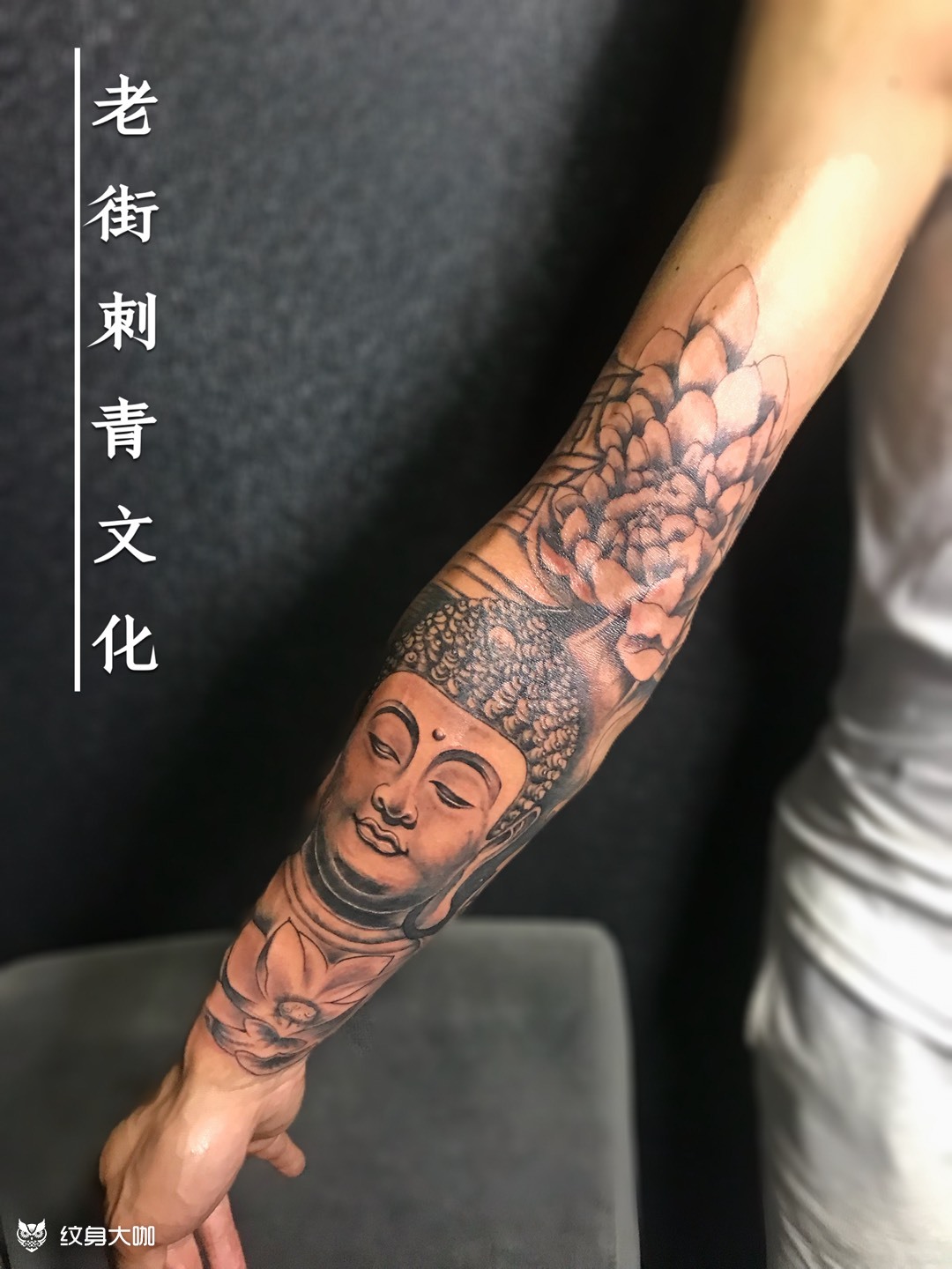 菩提_纹身图案手稿图片_老街的纹身作品集