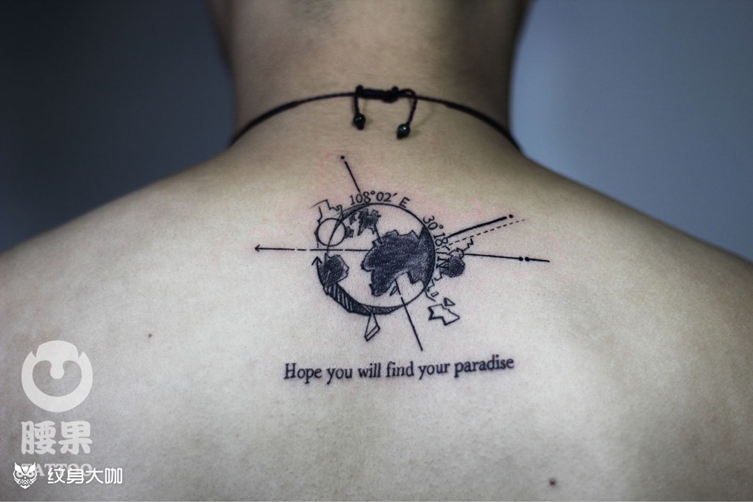 坐标_纹身图案手稿图片_腰果的纹身作品集