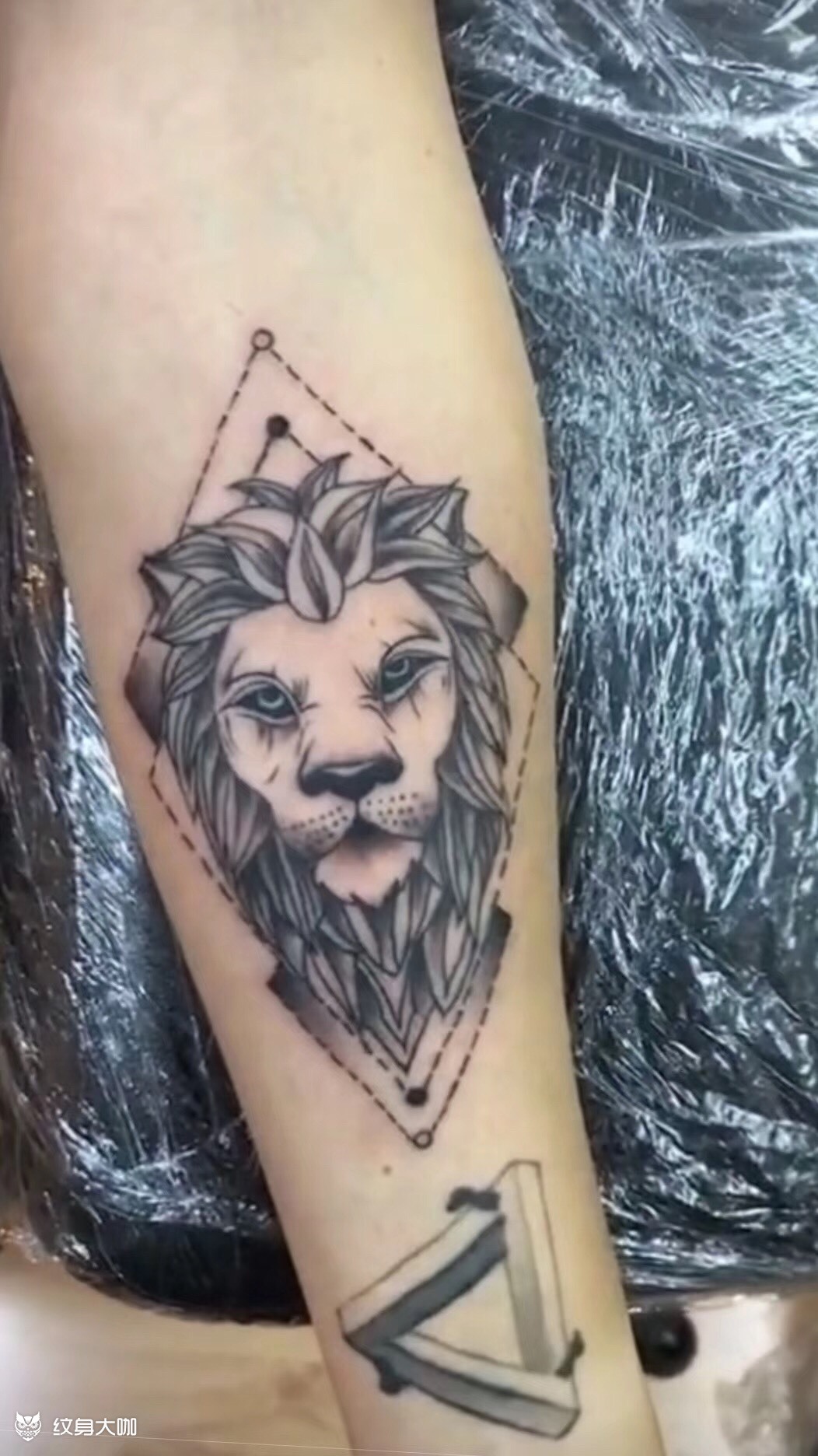 狮子_纹身图案手稿图片_彭占胜的纹身作品集