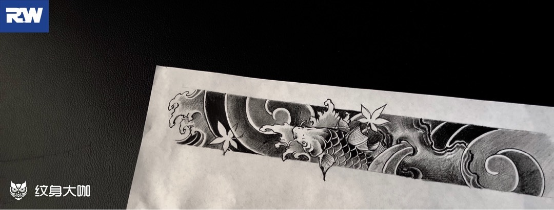 臂环_纹身图案手稿图片_沨间的纹身作品集