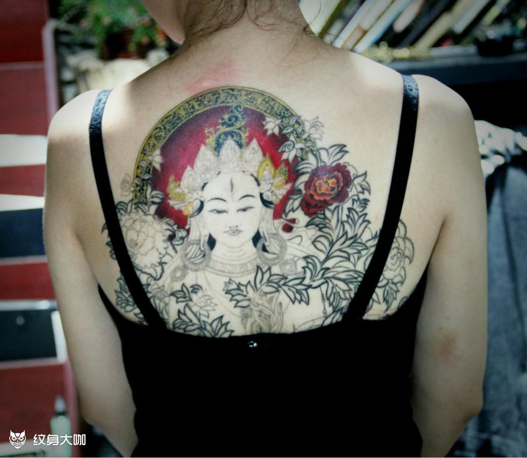 白度母_纹身图案手稿图片_祥子的纹身作品集