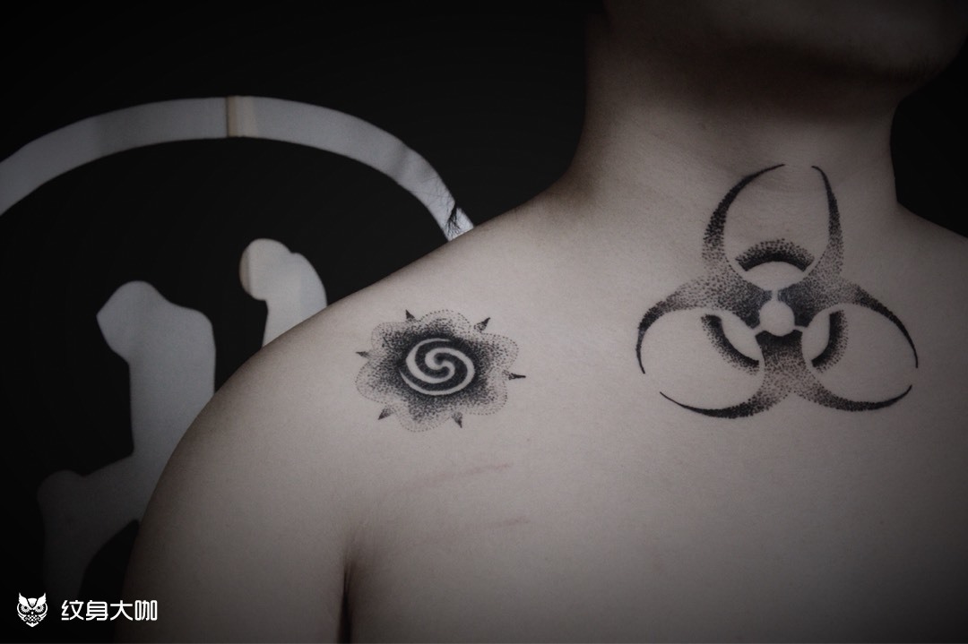 生化标_纹身图案手稿图片_北宸的纹身作品集