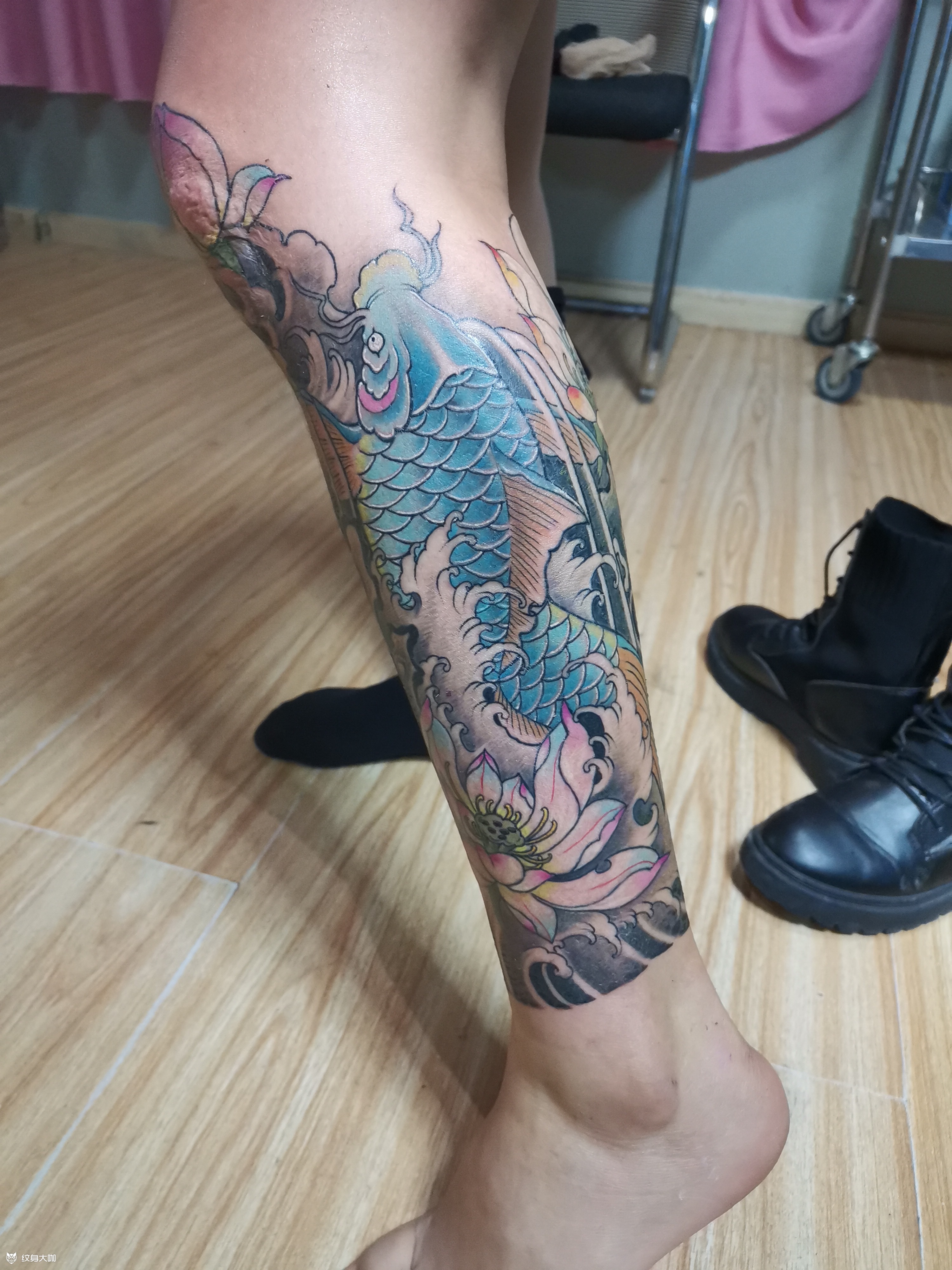 大鱼_纹身图案手稿图片_沈囿齐的纹身作品集