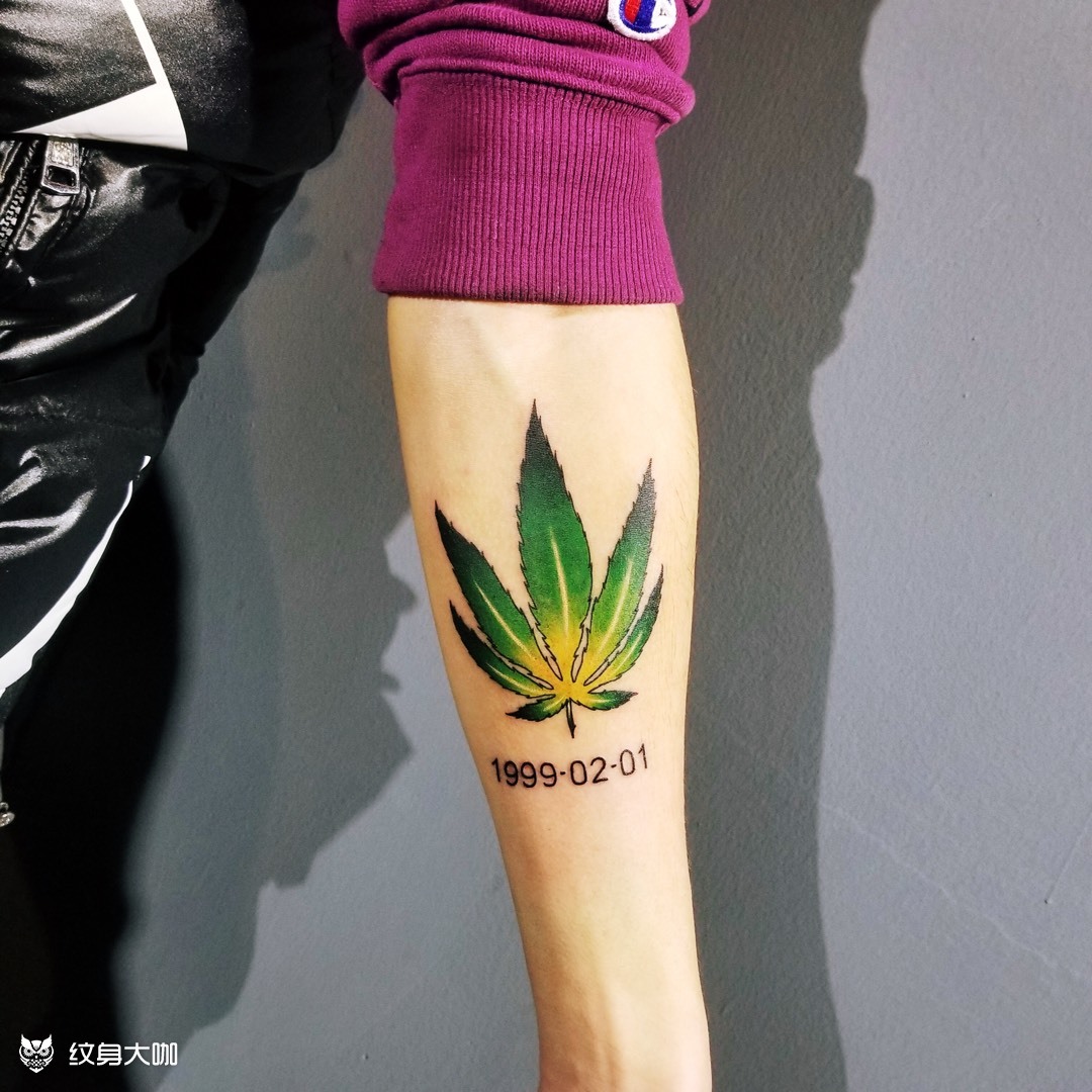 麻叶_纹身图案手稿图片_墨 者刺 青的纹身作品集