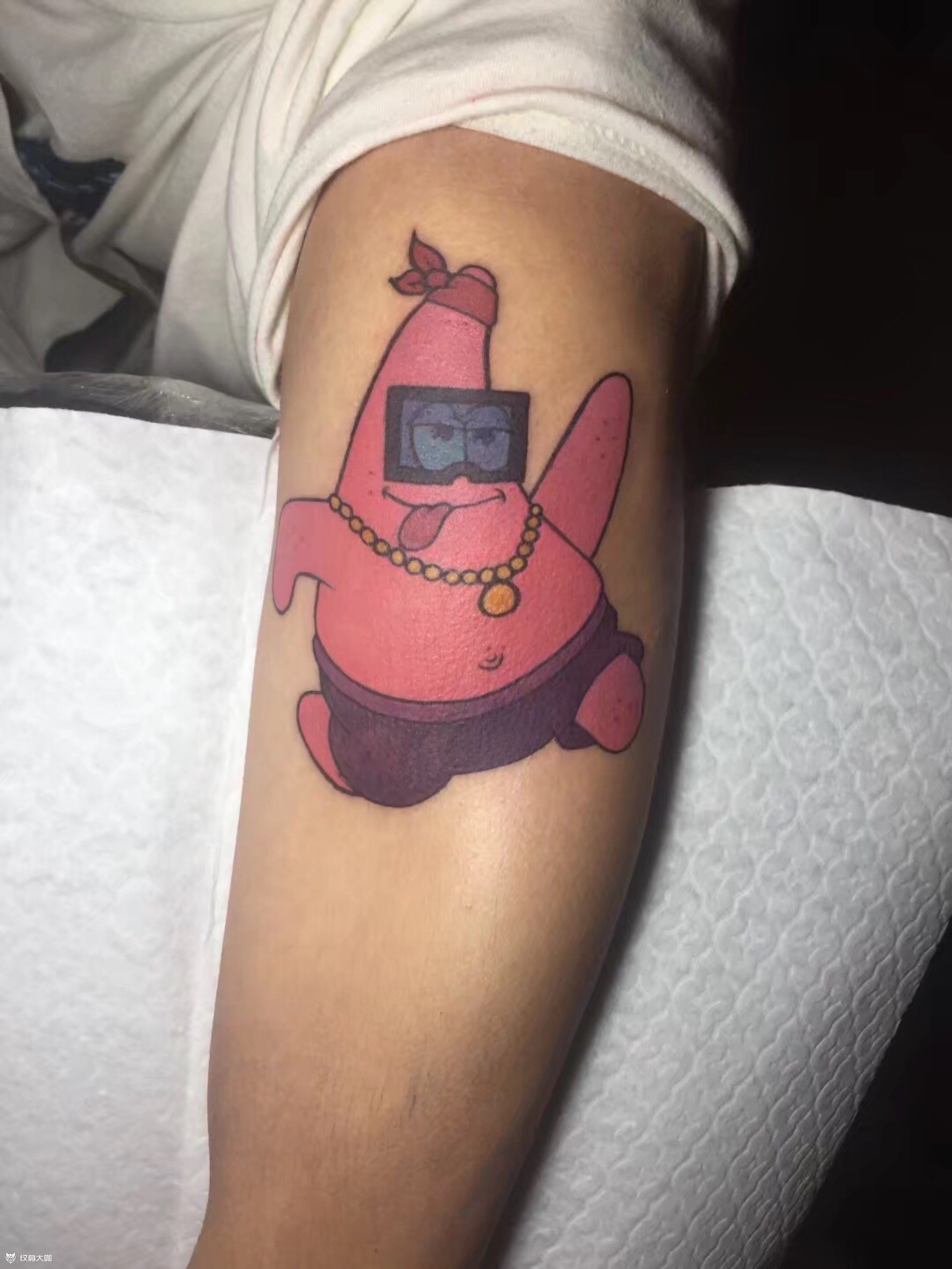 派大星_纹身图案手稿图片_sunday ink花的纹身作品集