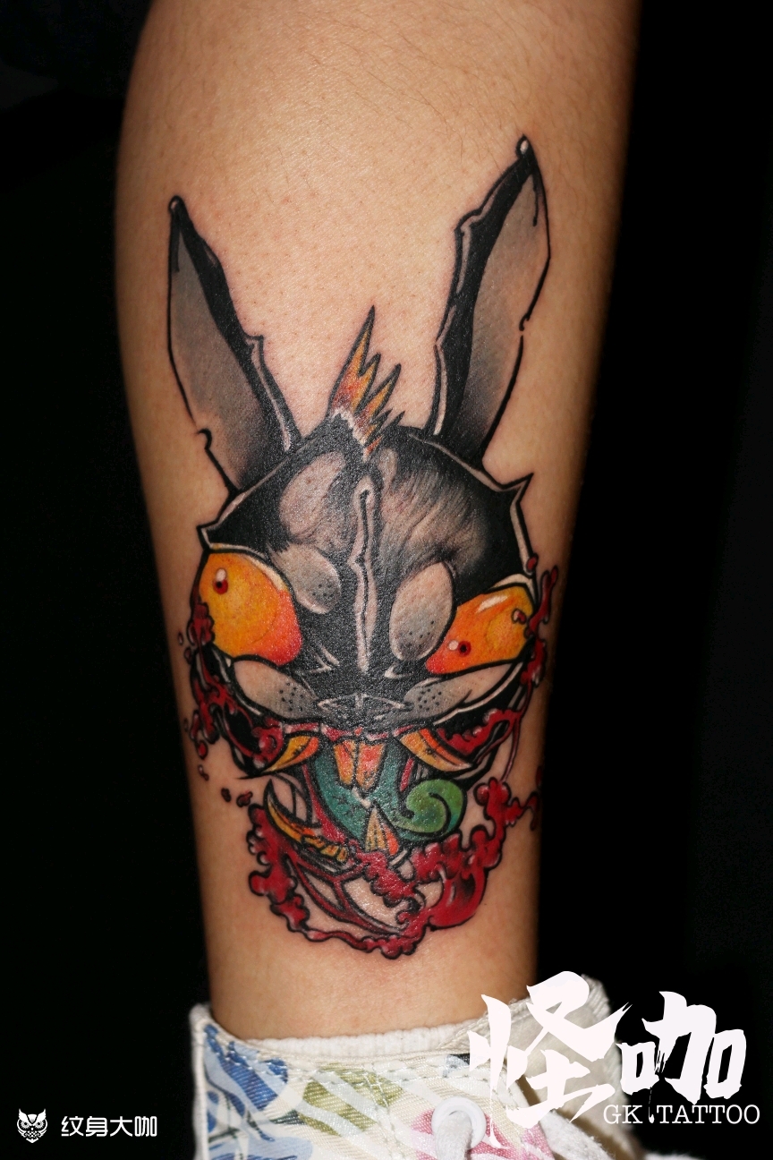 暴力兔_纹身图案手稿图片_蛙蛙的纹身作品集