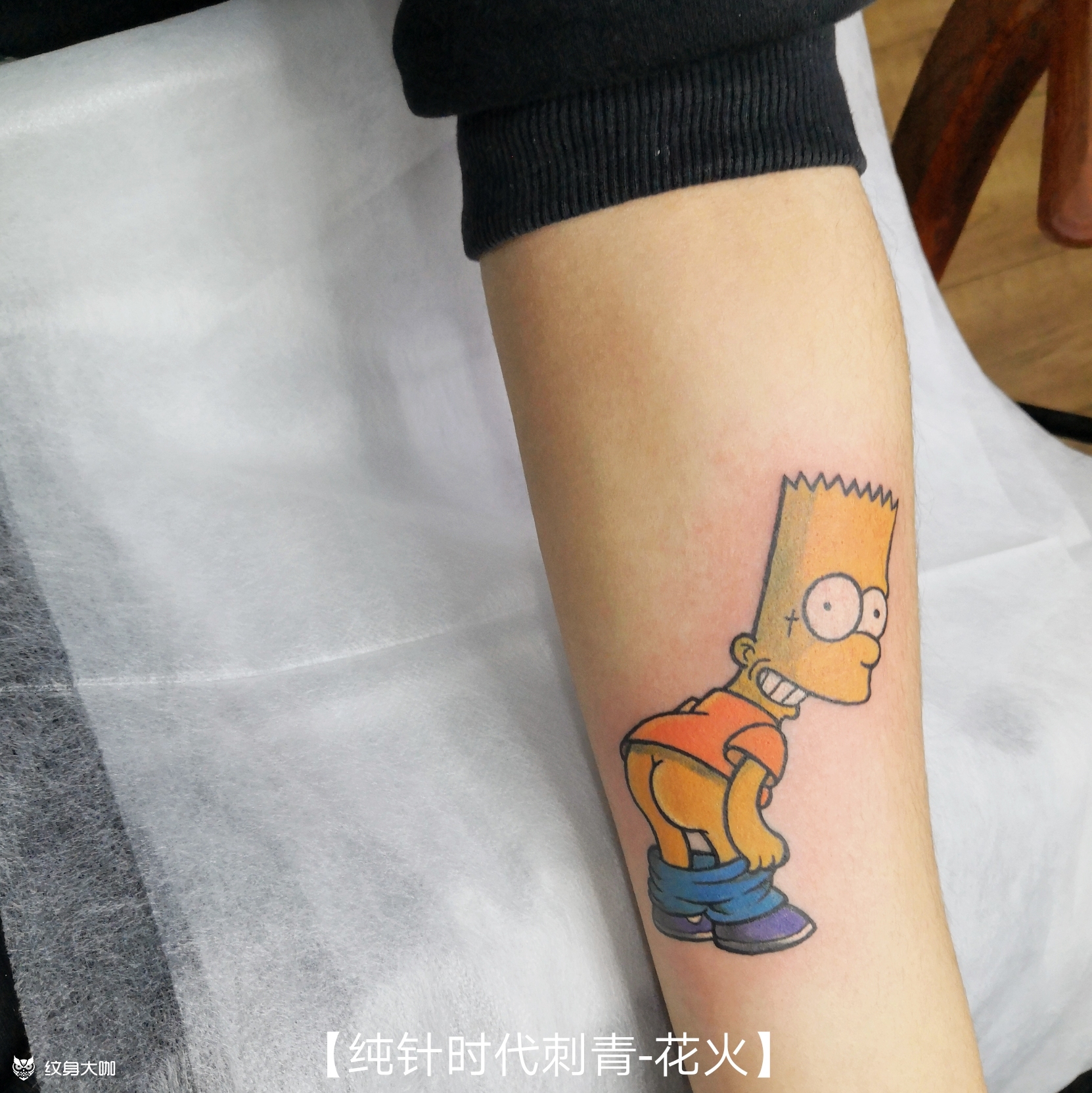 辛普森_纹身图案手稿图片_花火的纹身作品集