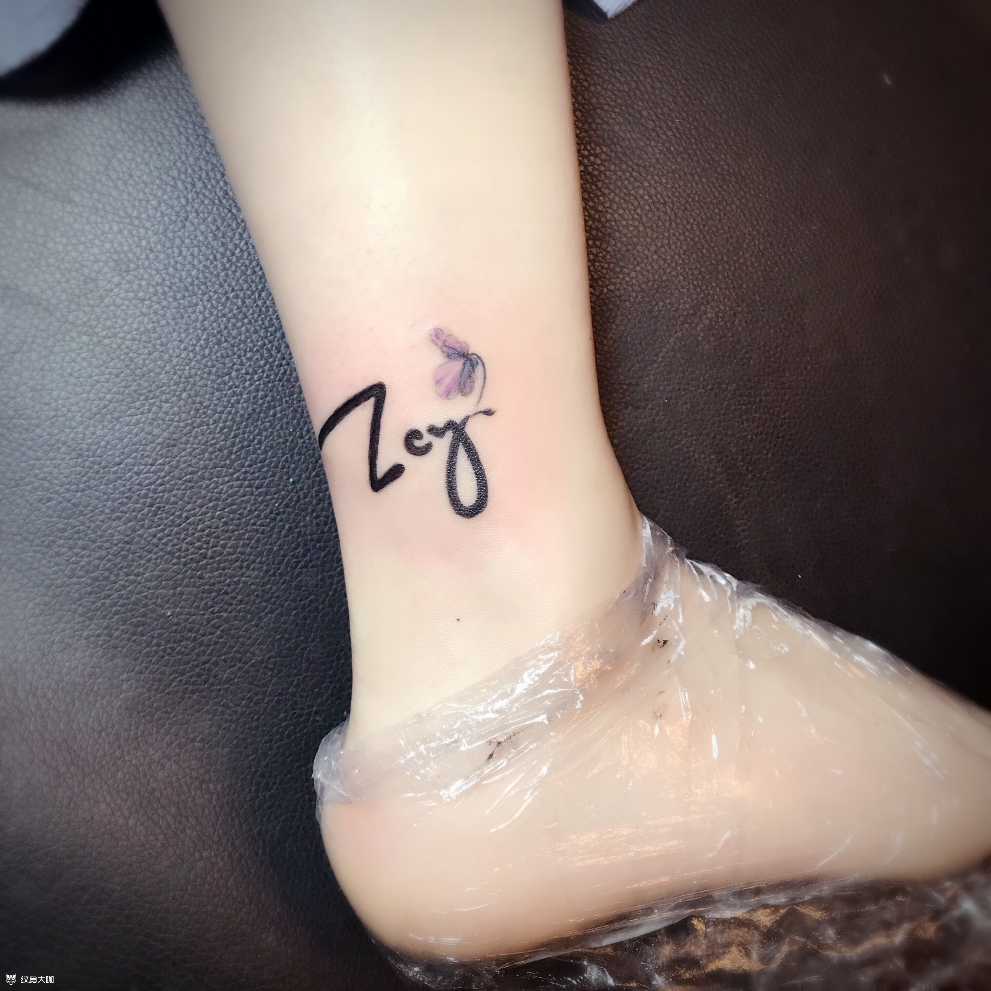 小字母_纹身图案手稿图片_kit的纹身作品集